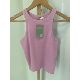 เสื้อกล้าม เฮชแอนด์ M สีออกชมพชมพู  size m