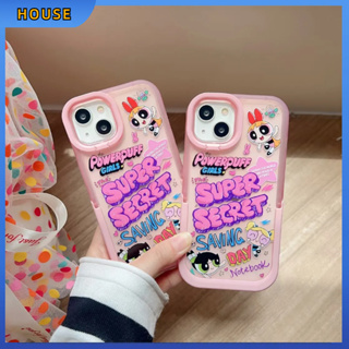 💲คูปองเคลม💲เคสไอโ case for iphone 11 12 พาวเวอร์พัฟฟ์เกิลส์ เคส 14 13 12 11 pro max ซิลิโคนเหลวมีความทนทาน