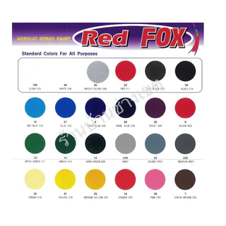 สีสเปรย์ Red Fox สีสเปรย์ เรดฟ็อกซ์ RF100 ** ส่งไวมาก** ของดีราคาประหยัด
