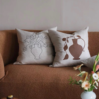[ลด15%. โค้ด"J45GKF"] Linen Throw Pillows หมอนอิง หมอนลินิน หมอนมินิมอล หมอนโซฟา หมอนแต่งบ้าน