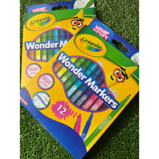 crayola  สีเมจิกปลอดสาร12แท่ง wonder markers