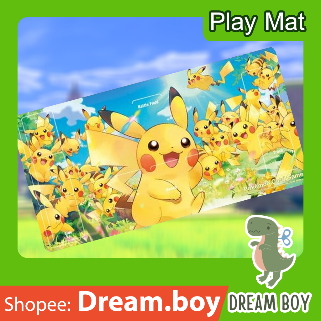 [Pokemon TCG] Playmat แผ่นรองเล่นการ์ด (รุ่นพิเศษ ปิกาจูเฟส) **พร้อมส่ง**