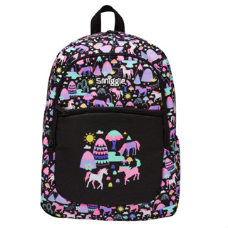 🎒Smiggle Backpacks กระเป๋าเป้ 🎒สมิกเกอร์ ขนาด 16 นิ้ว ลาย ยูนิคิลภูเขาดำ พร้อมส่งในไทย 🛻