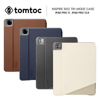 Tomtoc B02 Tri-Mode เคสแบบมีฝาปิดกันกระแทก ของแท้ สำหรับ IPAD PRO 11,IPAD PRO 12.9