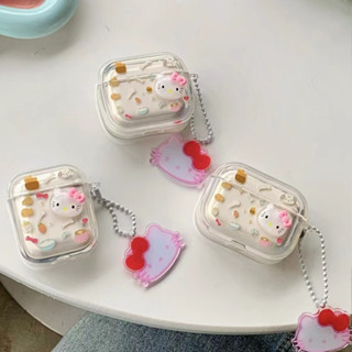 💜สินค้าใหม่มาแรง💜เคส Airpods 3 2 1 Soft Case Airpods pro Hello Kitty ซิลิโคนนิ่ม การป้องกันการตก Airpod gen 3 2021