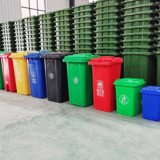 ถังขยะ ถังขยะกทม. มีล้อ ฝาเปิด 30L 50L 100L 120L ถังพลาสติก สีเขียว สีฟ้า คุณภาพดี ทนทาน สวยงาม ไซส์ใหญ่ ถังขยะ ทนทาน