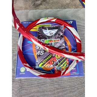 วงล้อ เอสสตรอง Sstrong สีแดง ลายสายฟ้า 1.4หน้า/หลัง ขอบ17 แถ…