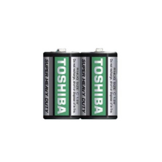 ถ่านTOSHIBA Super heavy duty ขนาดC ก้อนกลาง 1.5V แพค2ก้อน ของแท้