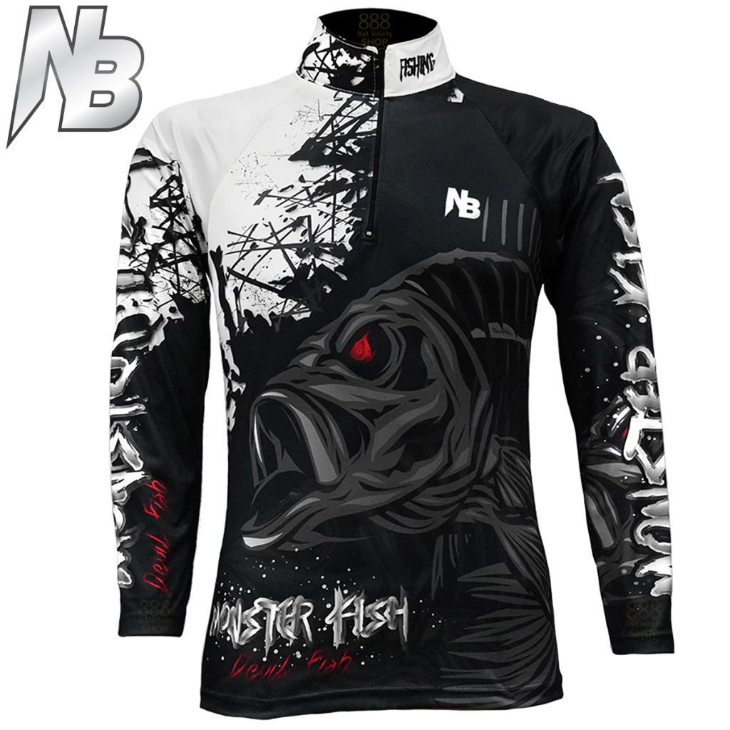 NB ชุด 4 (มี 5 แบบให้เลือก) เสื้อตกปลา,เสื้อปั่นจักรยาน (สินค้าพร้อมจัดส่ง) ป้องกันแสง UV
