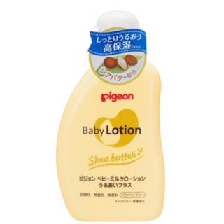 Pigeon Baby Milk Lotion Shea butter 120g โลชั่นน้ำนมมีส่วนผสมของ shea butter ช่วยให้ผิวนุ่ม ชุ่มชื้น