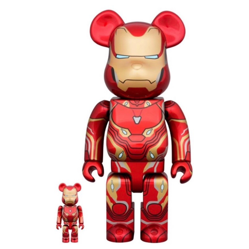 Bearbrick x Marvel Iron Man Mark 50  100% & 400% Set