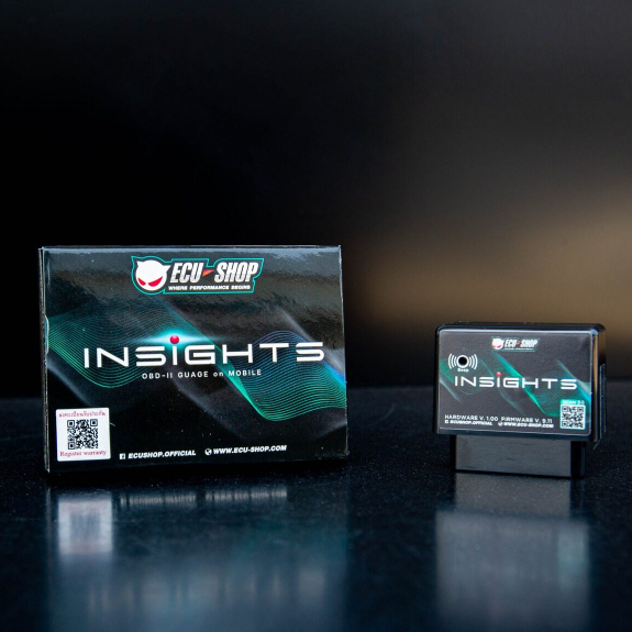 [OBD2] INSIGHTS เกจวัดอัจฉริยะจาก ECU SHOP สามารถดูค่าต่างๆผ่านมือถือ อ่าน / ลบโค๊ด / ตรวจเช็คแบตเตอ