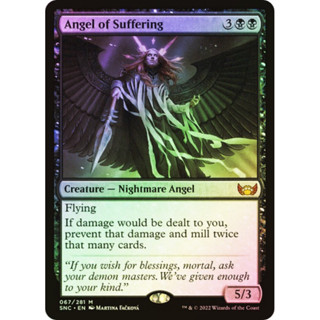 [MTG] Angel of Suffering [SNC] [BLACK] [MYTHIC] [FOIL] [ENG] (การ์ดเมจิค / Magic the Gathering)