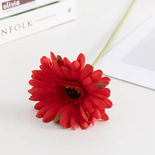 ดอกเยอบีร่า Gerbera ดอกใหญ่ 10cm ดอกไม้ปลอมพร้อมส่งจากไทย