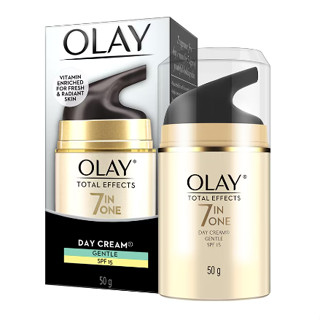 Olay โอเลย์ โททัล เอ็ฟเฟ็คส์ แอนตี้เอจจิ้ง ครีมสูตรอ่อนโยน SPF15 ครีมบำรุงผิวหน้า  50 กรัม (4902430359733)