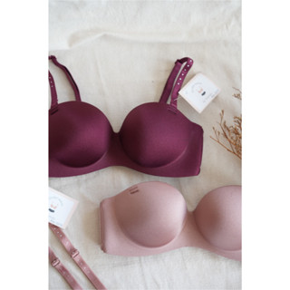 bra with structure002-บรามีโครงทรงเกาะอก