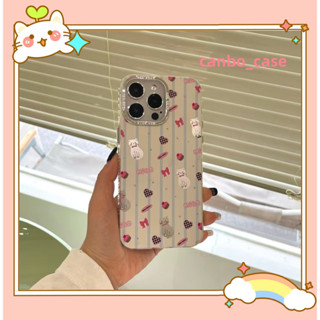 🎁ส่งของขวัญ🎁เคสไอโฟน สำหรับ 11 14 for iPhone Case 13 12 Pro Max การ์ตูน น่ารัก หวานเท่ กันกระแทก เคสนิ่ม เคสโทรศัพท์