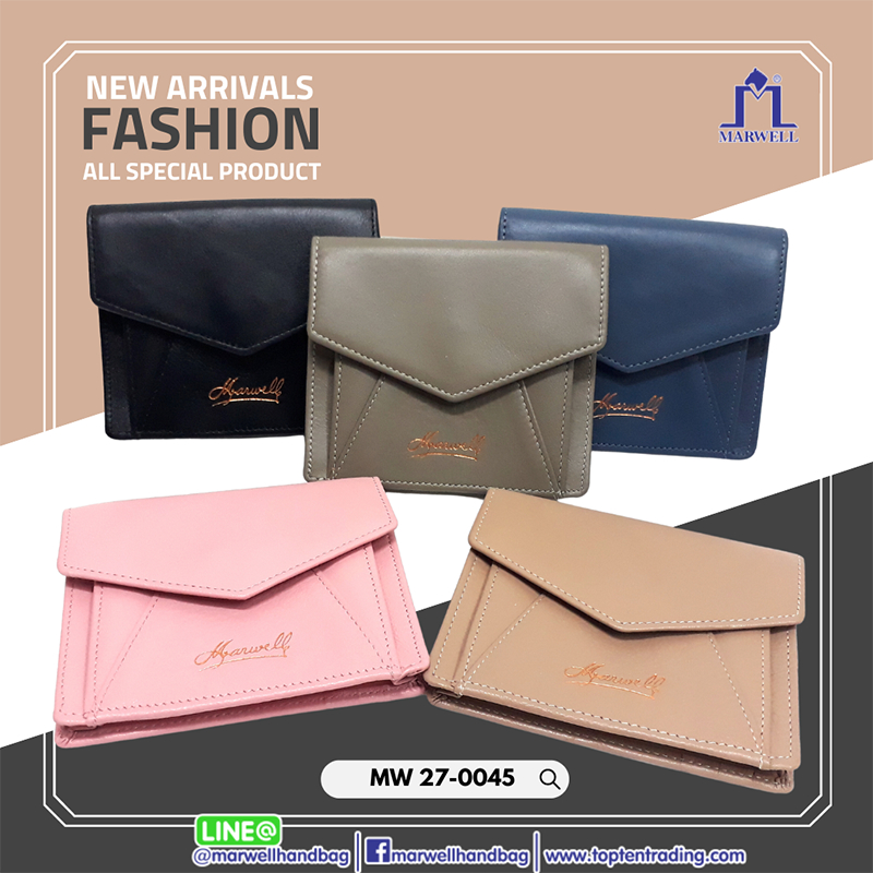 Marwell(มาร์เวลล์)กระเป๋าใส่การ์ด หนังแท้ รุ่น MW 27-0045