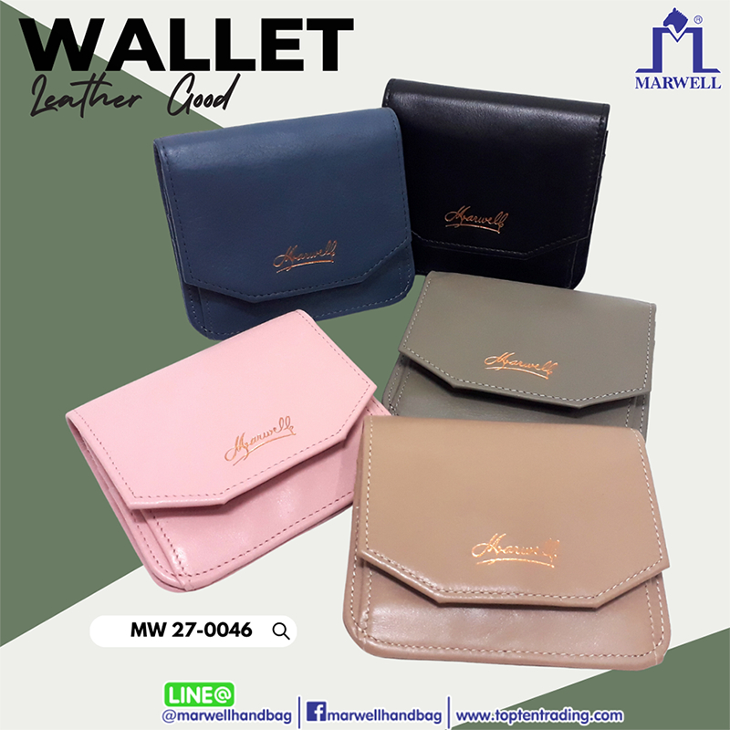 Marwell(มาร์เวลล์)กระเป๋าใส่การ์ด หนังแท้ รุ่น MW 27-0046