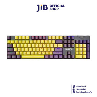 KEYBOARD (คีย์บอร์ด) NUBWO ALISTAR X33 CIY (YELLOW) (CIY BLUE SWITCH - MINI RGB - EN/TH)