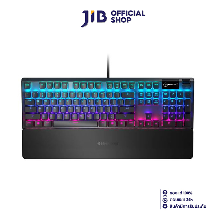 KEYBOARD (คีย์บอร์ด) STEELSERIES APEX 5 (STEELSERIES HYBRID BLUE MECHANICAL RGB SWITCH) (RGB LED) (E