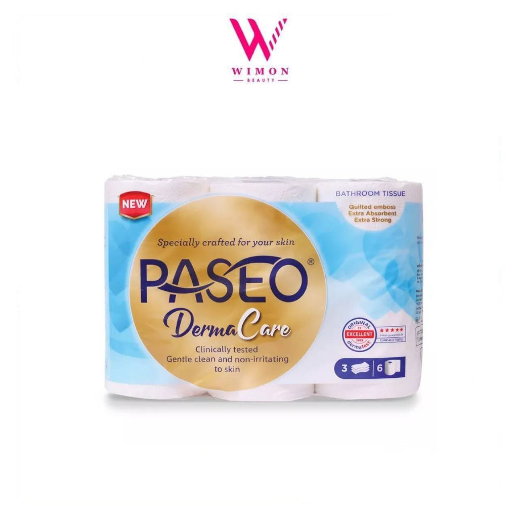 Paseo DermaCare พาซิโอ เดอร์มาแคร์ กระดาษทิชชู่ 6 ม้วน /00580