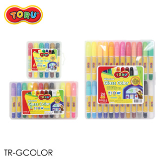 ปากกาเขียนกระจก สีเทียนเขียนกระจก ปลอดภัยสำหรับเด็ก ด้ามจับใหญ่ถนัดมือ TORU TR-GCOLOR