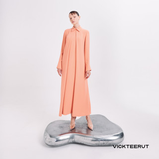 VICKTEERUT Long Sleeve Shift Dress เดรสแขนยาว ทรงตรง