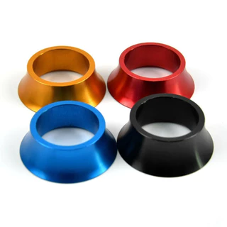 แหวน Spacer รองคอเทเปอร์ ด้านบนจักรยาน สูง15มม.อลูมิเนียม สำหรับซางมาตรฐาน1-1/8"งาน CNC
