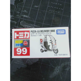 โมเดลรถ Tomica #99 PIZZA-LA DELIVERY BIKE