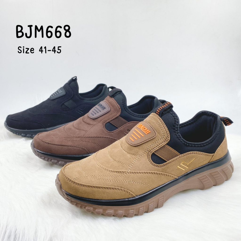 Baoji รองเท้าโลฟเฟอร์ รุ่น BJM668 รองเท้าผ้าใบผู้ชาย  เหมาะสำหรับใส่ลำลอง(XRLN)