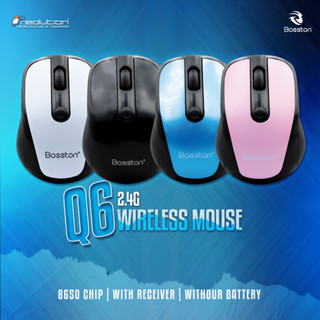 mouse Bosston  เมาส์ไร้สาย มี4 สี รุ่น Q6 เมาส์มี4สี