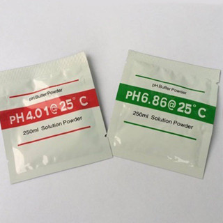 ผงคาริเบท PH BUFFER POWDER SOLUTION สำหรับเครื่องวัดกรด ด่าง ph 2 ชุด