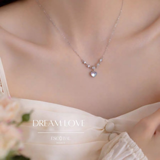 ESCOBAL✨Dream Love สร้อยเงินแท้ จี้หัวใจเปลี่ยนสี สร้อยคอแฟชั่น สร้อยคอเงินแท้ สร้อยคอหัวใจ สร้อยเงิน สร้อยคอเกาหลี