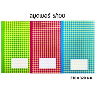MN สมุดโน๊ตปกแข็งลายสก็อต 5/100 ขนาด 21×32 ซม. หนา 70 แกรม 1…