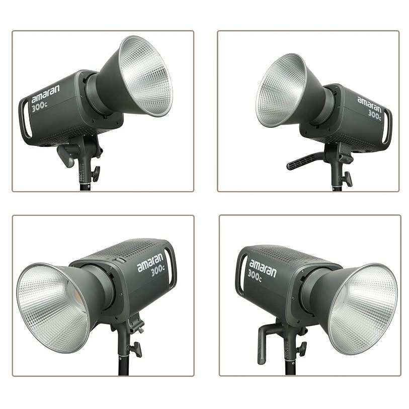 APUTURE AMARAN 300C RGBWW ปรับสีได้มากกว่า 10,000 เฉดสี ・กำลังไฟสูงถึง 300W แถมฟรี ร่มทะลุ