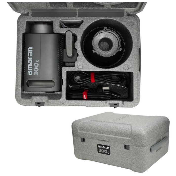 APUTURE AMARAN 300C RGBWW ปรับสีได้มากกว่า 10,000 เฉดสี ・กำลังไฟสูงถึง 300W แถมฟรี ร่มทะลุ