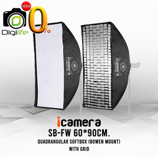 icamera Softbox SB-FW 60*90 cm. With Grid ( Bowen Mount ) ซอฟต์บ็อกซ์ / Digilife installment