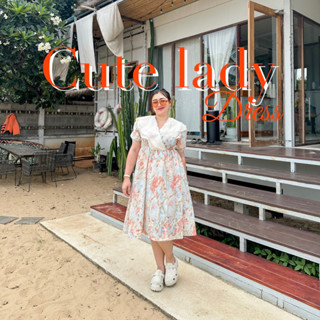 Lady M |cute lady dress เดรสสาวอวบ ทะเล