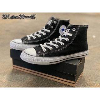 รองเท้าผ้าใบ All-Star Hi หุ้มข้อ (36-45) สินค้าขายดีตลอดกาล ยอดฮิต รองเท้าลำลอง UV10B007