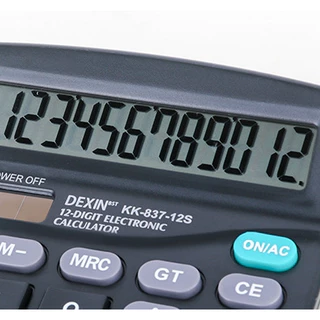 BAANHARDWARE เครื่องคิดเลข 12 หลัก สีดำ 12 Digits Electronic Calculator ER-E016