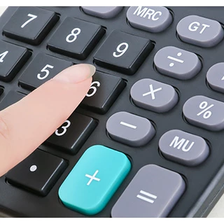 BAANHARDWARE เครื่องคิดเลข 12 หลัก สีดำ 12 Digits Electronic Calculator ER-E016
