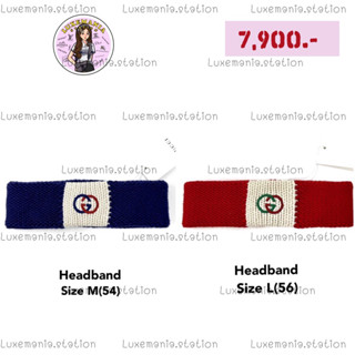 👜: New!! Gucci Headband‼️ก่อนกดสั่งรบกวนทักมาเช็คสต๊อคก่อนนะคะ‼️