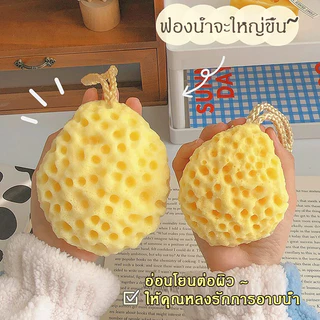 ฟองน้ำเด็กนุ่มนุ่ม ออร์แกนิค ขยายใหญ่พอดีมือเมื่อเปียกน้ำ