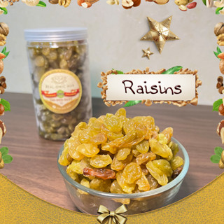 1 กระปุก 520g.😍 ลูกเกดทอง จัมโบ้ ธรรมชาติ 100% (Jumbo Organic Golden Raisins) 💝 ออแกนิค💥 ผลไม้อบแห้ง พร้อมทาน