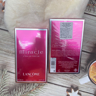 Lancome Miracle 100ml. (LEDP) กล่องซีล ป้ายไทย แท้100%