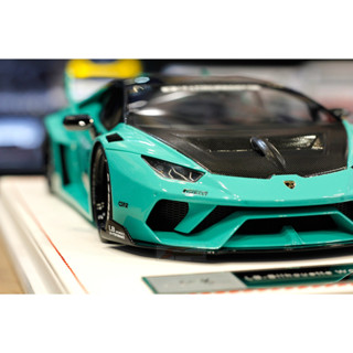 IVY MODEL 1/18 LB-Silhouette Huracan Tiffany Blue