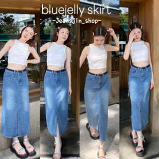 🥾🌷bluejelly skirt พร้อมส่ง!!กระโปรงยีนส์สีเฟดน่ารักมากกกก🌷