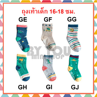 [พร้อมส่ง!!] ถุงเท้าเด็กผู้ชาย ไซส์ L : 16-18 ซม. 3-4 ขวบ ผ้านิ่ม มีปุ่มกันลื่น งานเกาหลี coco ราคาถูก ลายน่ารัก