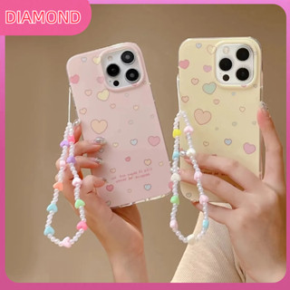 💲คูปองเคลม💲เคสไอโ case for iphone 11 12 รักแฟชั่นที่เรียบง่ายด้วยโซ่ เคส 14 13 12 11 pro max ซิลิโคนเหลวมีความทนทาน